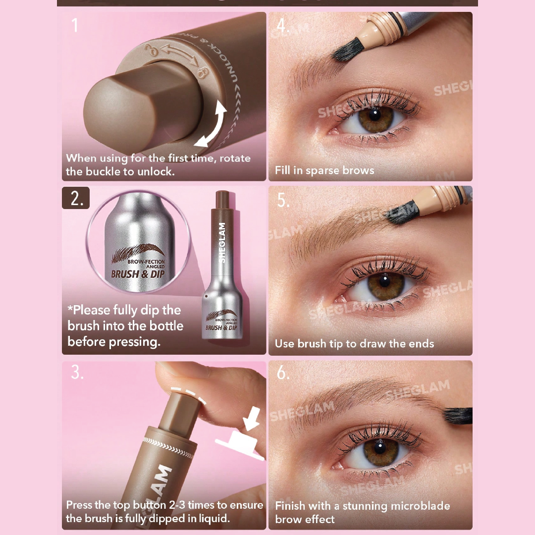 SHEGLAM Brow-Fection Angled Brush & Dip