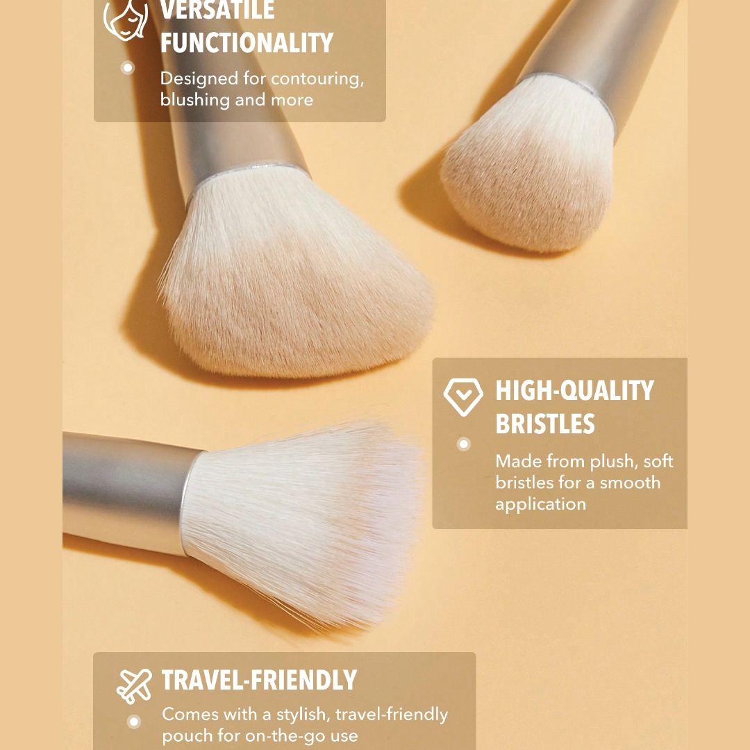 Glam 101 Essentials Brush Set With Bag