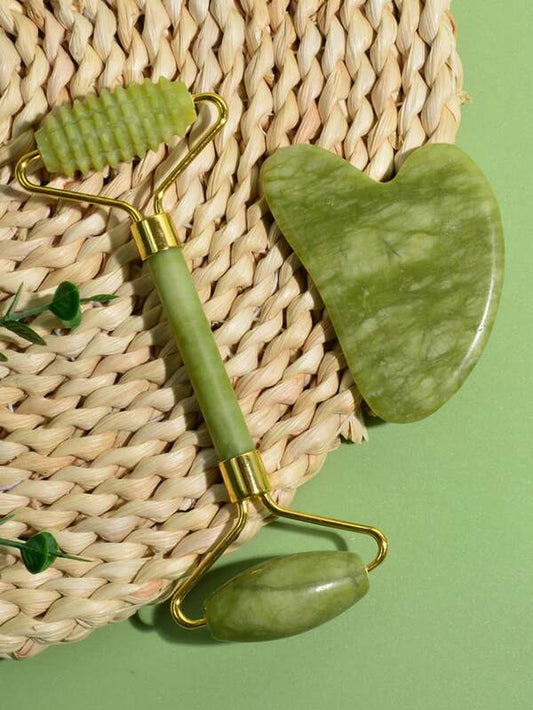 2pcs Natural Jade Gua Sha Massage Board