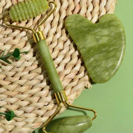 2pcs Natural Jade Gua Sha Massage Board
